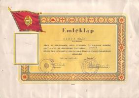 2 db kommunista emléklap