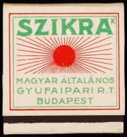 Szikra Jupiter (Magyar Általános Gyufaipari Rt.) levélgyufa, teljes