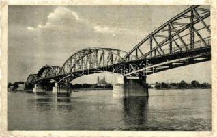 Komárom, Nagyduna-híd, volt trianoni határ / bridge, border (EK)