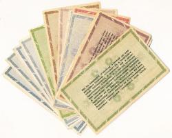 1946. 21db vegyes adópengő bankjegy T:vegyes