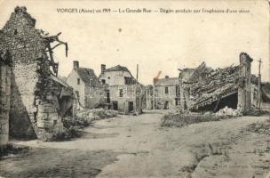4 db RÉGI francia városképes lap; Verdun, Vorges, Metzeral / 4 old French town-view postcards; Verdu...