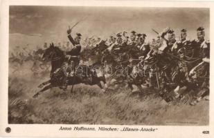 Ulanen Attacke / Polish Uhlans cavalry s: Anton Hoffmann