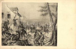 Szolnoki ütközet 1849. március 5-én, Veressipkások diadala; Komlós Negyvennyolc sorozat I. / Hungarian battle at Szolnok in 1849 (EK)