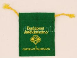 Budapest Játékkaszinó a Gresham-palotában. Textil zsetontartó