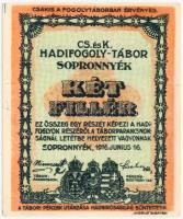 Sopronnyék / hadifogolytábor 1916. 2f "MS" arab sorozat- és sorszámmal T:I- kis sarokkopás