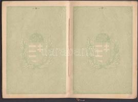 1926 Eger, kivándorlás céljából kiállított, névre szóló, kitöltött útlevél