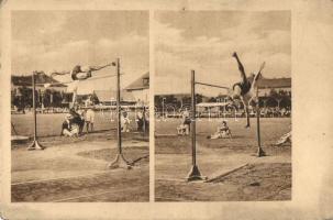 1913 M.A.C. verseny, a világrekorder stylusa, kiadja 'Klasszikus pillanatok vállalata' / M.A.C. competition 1913, high jump