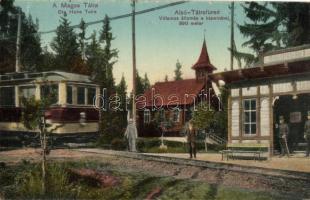 Alsótátrafüred, Villamos állomás a kápolnával; Divald & Monostory / tram station, chapel