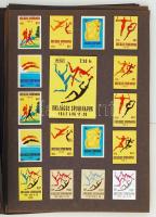 Magyar gyufacímke-sorozatok kollekció, berakóba rendezve, több érdekes tematikus gyufacímke-sorozat,...