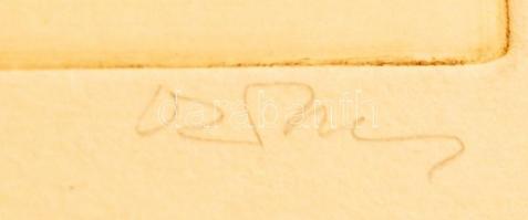 Olvashatatlan jelzéssel: A komáromi vár védői kicsapnak az osztrákokra. Rézkarc, papír, 29×38 cm