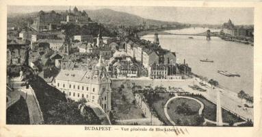 Budapest kis méretű képeslap (14 x 7 cm) (kis szakadás / small tear)