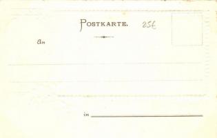 Mainz, Stadthalle; K. Liebhardt / City hall, Emb. floral litho