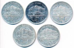 1992. 200Ft Ag "MNB" (5x) T:2,2-