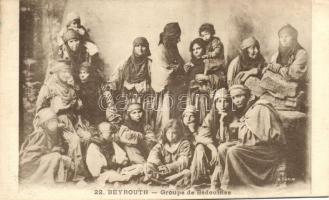Beyrouth - Groupe de Bedouines / Bedouin people, folklore