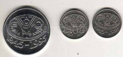 Románia 1995. 10L + 10L variáns "N" + 100L Ag "FAO" sor T:BU+BU+PP