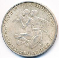 NSZK 1972D 10M Ag "Olimpia-München / Atléták" T:2,2- 
GFR 1972D 10 Mark Ag "Olympic G...