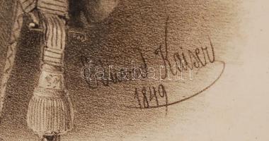 Christian Graf Leiningen Westerburg portréja, Eduard Kaiser 1849-es rajza nyomán metszette J. Rauh, ...