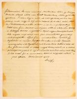 1912 Szatmár,Steuer Ábrahám rabbi, hittanár saját kezű levele / Ábrahám Steuer rabbi's letter