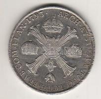 Ausztria/Milánó 1793M Kronentaler Ag II.Ferenc T:2 juszt.