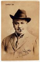 Újházi Ede (1841-1915)  magyar színész, jellemkomikus aláírása fotólapon