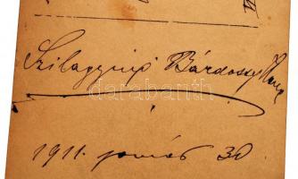 Szilágyiné Bárdossy Ilona opera-énekesnő aláírása fotólapon