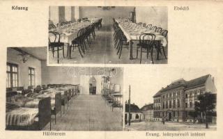 Kőszeg, Evangélikus leánynevelő intézet, Hálóterem, Ebédlő, Róth Jenő kiadása