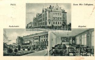 Pécs, Szent Mór Kollégium, park, kápolna (EK)