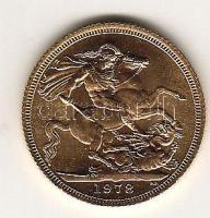 Nagy-Britannia 1978. 1Font Au 7,9881g T:1/2+