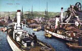 Trieste, Port, steamships (EK)