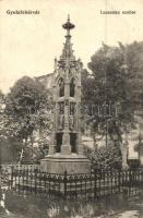 Gyulafehérvár, Lousenau szobor, kiadja Weisz Bernát / statue (EK)