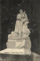 Szeged, Dankó Pista szobor, kiadja Grünwald Hermann (EK)