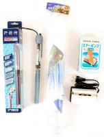 Akvárium tétel: 1 db akvárium fűtő, 1 db oxigénpumpa, 1 db porlasztó, 1 db külső és 1 db belső hőmér...