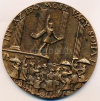 Búza Barna (1910-2010) DN "Petőfi Sándor" Br plakett (95mm) T:2