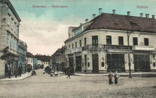 Sopron, Ötvös utca, Royal Nagykávéház, autó, kiadja Piri Dániel (EK)