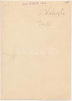 cca 1935 Kinszki Imre (1901-1945): Korlát, pecséttel jelzett, aláírt vintage fotóművészeti alkotás, ...