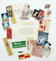 Háború előtti reklám címkék cca 20db, különböző méretben.