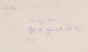 cca 1930 Kerny István (1879-1963): Bugaci csikós, feliratozott vintage fotóművészeti alkotás, 30x20,...