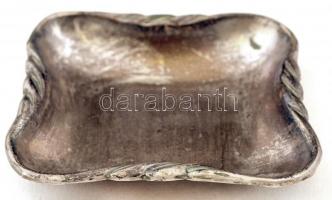 Ezüst (Ag.) kis tálka, jelzett, mesterjeggyel, 9×9 cm, nettó:37 g