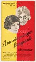 Váncza: A mi süteményes könyvünk. cca 1920-1940 Receptes könyvecske