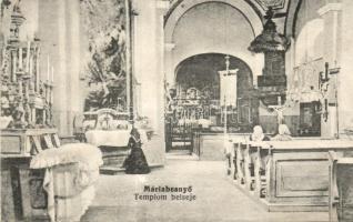 Máriabesnyő, Templom belső (ázott / wet damage)