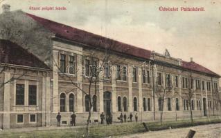 Palánka, Állami polgári iskola, Steimnitz Sándor kiadása / school (pinhole)