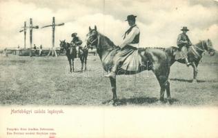Hortobágy, Csikós legények, folklór, Pongrácz Géza kiadása, Kiss Ferenc felvétele