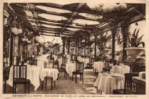 Rome, Roma; Hotel Plaza, Open Air restaurant (fa)