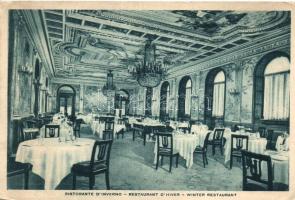 Rome, Roma; Hotel Plaza, winter restaurant, interior (EK)