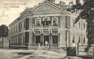 Veszprém, Távíró és telefon épület, Krausz Ármin kiadása (fa)