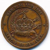 Austria 1889. "Rudolf trónörökös halálára" Br zseton. "RUDOLPH FRANZ KARL JOSEPH - KRONPR. V. OESTERREICH / GEB. D. 21. AUG. 1858- GEST. D. 30. JAN. 1889" (26mm) T:3 Ausztria 1889. "For the Death Crown Prince Rudolf" Br token (26mm) C:F