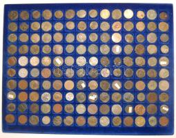 Jó hagyaték tétel, egész világ, Rómától (119db) napjainkig, benne 69db Ag és még sok más hordozható pénzkofferben T:1,2,3,4