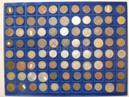 Jó hagyaték tétel, egész világ, Rómától (119db) napjainkig, benne 69db Ag és még sok más hordozható ...