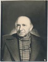 cca 1950 Rátkai Márton (1881-1951) színész portréja, 11x9 cm