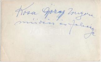 cca 1970 Kósa György (1897-1984) zeneszerző, zongoraművész és felesége, Bartók és Kodály tanítványa ...